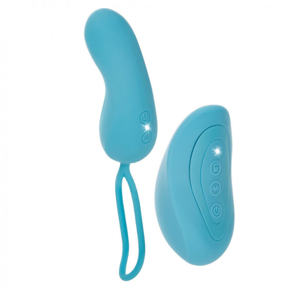 Бирюзовое виброяйцо Remote Teaser с пультом ДУ