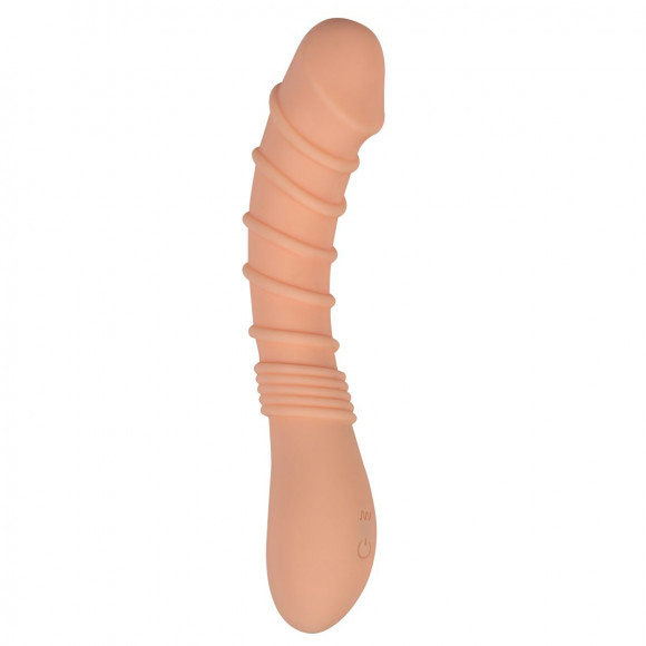 Телесный вибромассажер Appetency Wild Ribbed Vibe - 21,5 см.