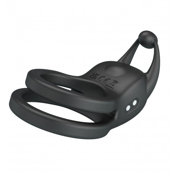 Черное перезаряжаемое виброкольцо Goodwin