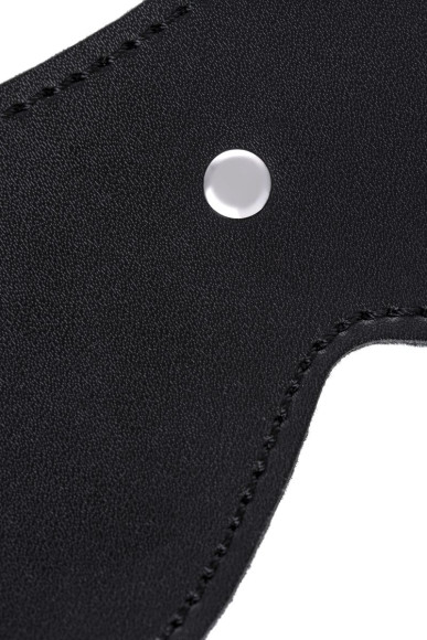 Черная кожаная маска Anonymo с мягким подкладом Черная кожаная маска Anonymo с мягким подкладом