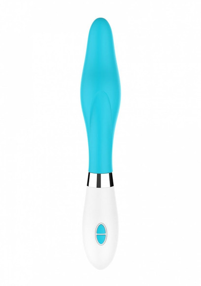 Бирюзовый фигурный вибратор Athamas - 22,7 см.