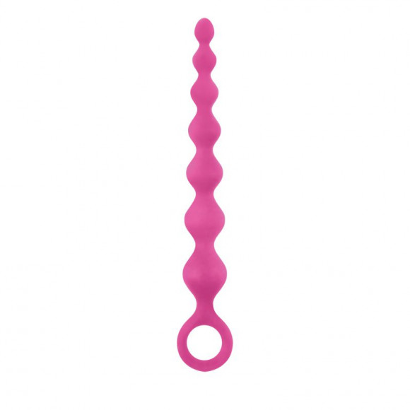 Розовая анальная цепочка Perles D Lux Long - 20,3 см. Розовая анальная цепочка Perles D Lux Long - 20,3 см.