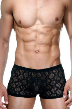 Ажурные мужские черные боксеры Ажурные мужские черные боксеры