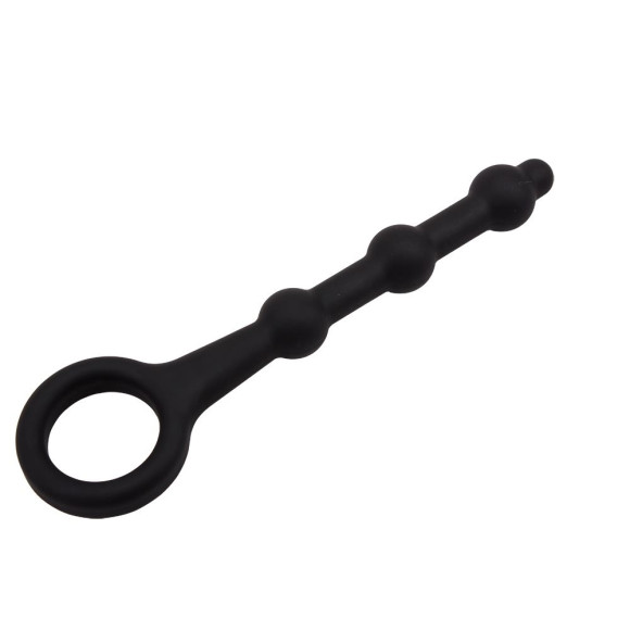 Черная анальная ёлочка Pleasure Piston - 17,5 см. Черная анальная ёлочка Pleasure Piston - 17,5 см.