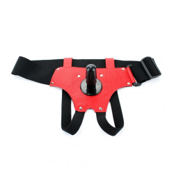 Красно-черные трусики-джоки с плугом харнесс Красно-черные трусики-джоки с плугом харнесс