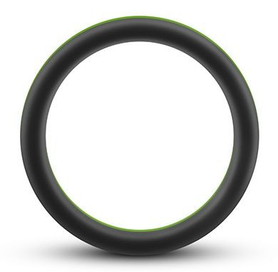 Черно-зеленое эрекционное кольцо Silicone Go Pro Cock Ring 