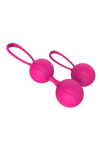 Набор розовых вагинальных шариков PLEASURE BALLS & EGGS DUO BALL SET