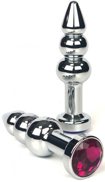 Серебристая пробка-ёлочка с красным кристаллом - 11 см. Серебристая пробка-ёлочка с красным кристаллом - 11 см.