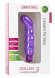 Фиолетовый вибратор со стимуляцией точки G - 18 см.