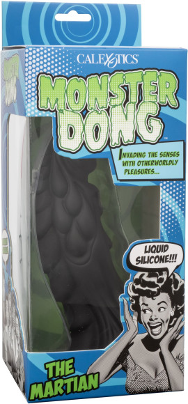 Черный фантазийный фаллоимитатор The Martian - 19,7 см. Черный фантазийный фаллоимитатор The Martian - 19,7 см.