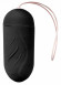 Чёрное виброяйцо Ribbed Egg на дистанционном управлении