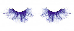 Голубые пушистые ресницы-перья Голубые пушистые ресницы-перья