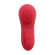 Красный вибратор в трусики Funtown Caleo с магнитным держателем-розой