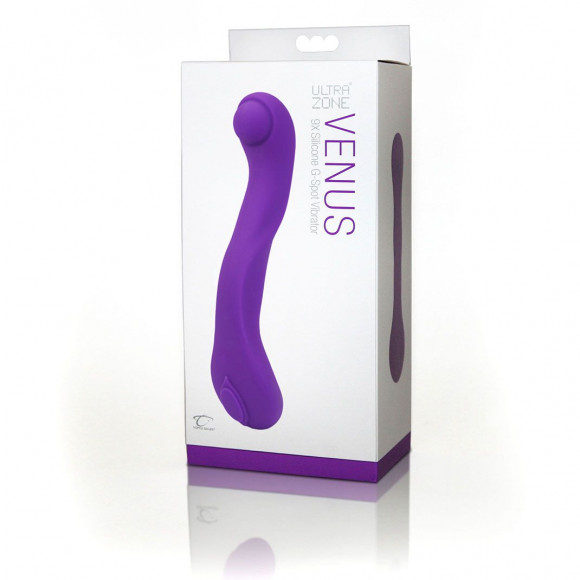 Фиолетовый вибратор для стимуляции точки G Venus - 20,3 см. Фиолетовый вибратор для стимуляции точки G Venus - 20,3 см.