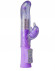 Фиолетовый вибратор Dolphin Diver с клиторальным отростком - 22 см.