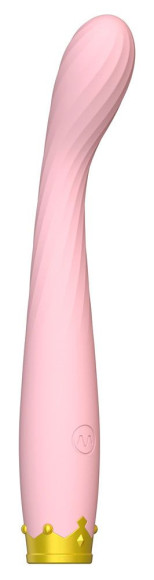 Розовый вибратор для точки G - 17,8 см.