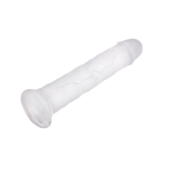 Прозрачный силиконовый фаллоимитатор - 17,5 см. Прозрачный силиконовый фаллоимитатор - 17,5 см.