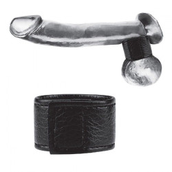 Чёрная утяжка на мошонку 1 Velcro Ball Stretcher Чёрная утяжка на мошонку 1 Velcro Ball Stretcher