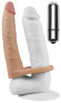 Телесная насадка-вибратор для двойного проникновения - 17 см. Телесная насадка-вибратор для двойного проникновения - 17 см.