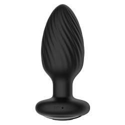 Черная анальная вибровтулка Nexus Tornado Medium с функцией вращения Черная анальная вибровтулка Nexus Tornado Medium с функцией вращения