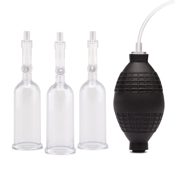 Вакуумная помпа для клитора и сосков Nipple Suckers with Clitoral Pump Вакуумная помпа для клитора и сосков Nipple Suckers with Clitoral Pump