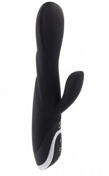 Чёрный перезаряжаемый вибратор RechargeableTulip Purple - 21 см. Чёрный перезаряжаемый вибратор RechargeableTulip Purple - 21 см.