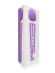 Сиреневый жезловый вибромассажер с головкой на гибкой шее - 25,5 см.