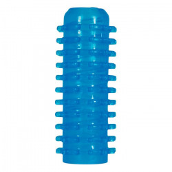 Рельефный мастурбатор Power Stroker голубого цвета Рельефный мастурбатор Power Stroker голубого цвета