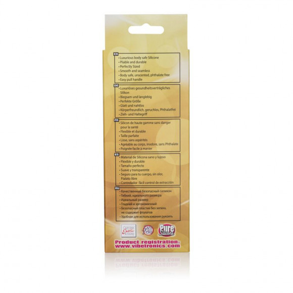 Чёрная анальная цепочка из силикона Coco Licious Play Beads - 24,8 см.