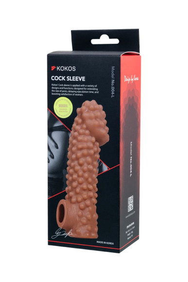 Насадка на фаллос с бугорками Cock Sleeve 004 Size L - 17,6 см.