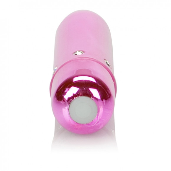 Розовая вибропуля с кристаллами High Intensity Pink Розовая вибропуля с кристаллами High Intensity Pink