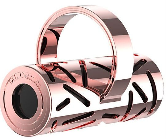 Черная вибропулька на палец Gold Finger в металлическом корпусе Черная вибропулька на палец Gold Finger в металлическом корпусе