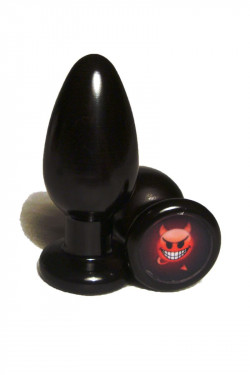 Анальная пробка с изображением  Чертенок   - 8 см.