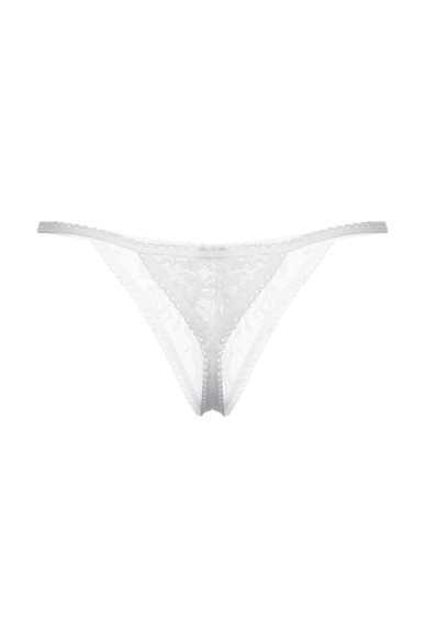 Ажурные трусики с разрезом