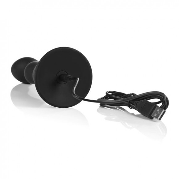 Черный силиконовый вибродилдо на присоске Wireless G - 16 см. Черный силиконовый вибродилдо на присоске Wireless G - 16 см.