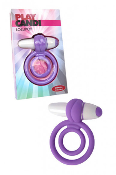 Сиреневое эрекционное виброкольцо из силикона Сиреневое эрекционное виброкольцо из силикона