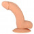 Телесный фаллоимитатор на присоске - 14 см.