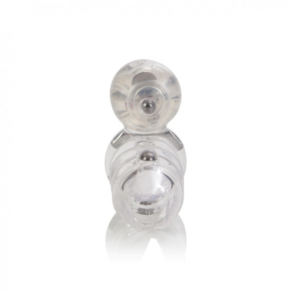 Вибронасадка с клиторальным стимулятором Vibrating Support Plus Instant Activation