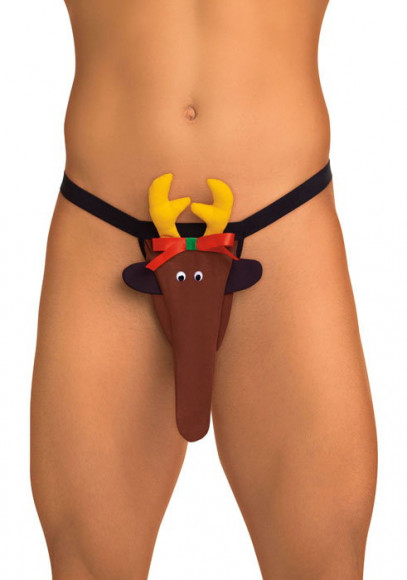 Мужские стринги с оленем