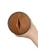 Коричневый мастурбатор-вагина Feel Stroker