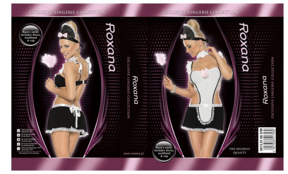 Костюм застенчивой горничной из 3 предметов Костюм застенчивой горничной из 3 предметов