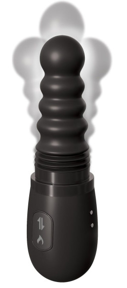 Черный анальный вибратор Gyrating Ass Thruster Черный анальный вибратор Gyrating Ass Thruster