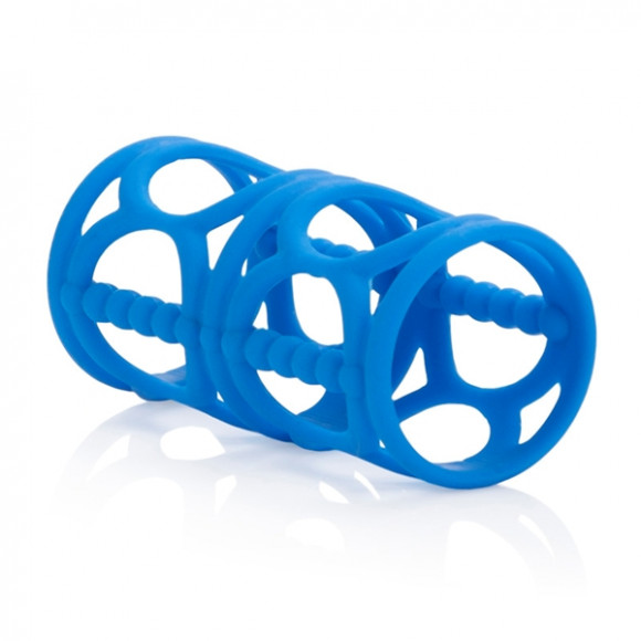 Набор насадок на пенис голубого цвета Posh Silicone Lovers Cages