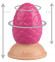 Розовая анальная втулка-шишка - 10 см. Розовая анальная втулка-шишка - 10 см.