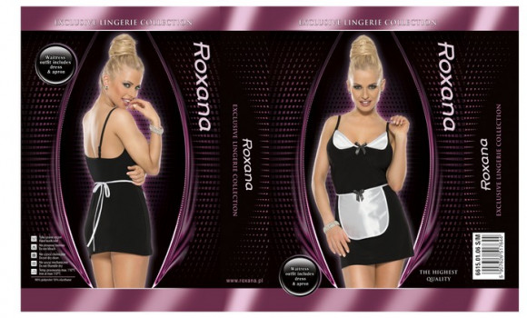 Костюм кокетливой официантки из 2 предметов 