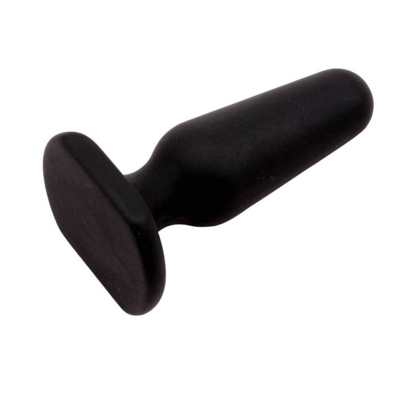 Черная анальная пробка S Silicone Plug - 7,3 см. Черная анальная пробка S Silicone Plug - 7,3 см.