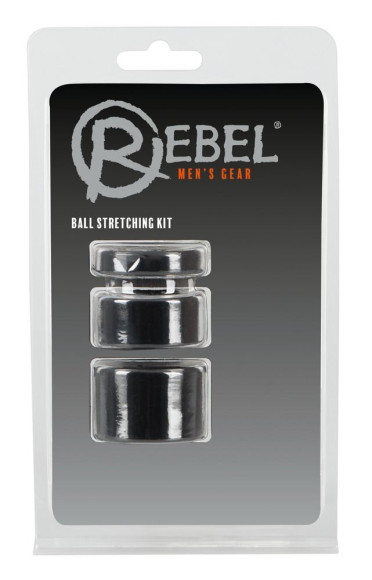 Набор из 3 колец для утяжки мошонки Rebel Ball Stretching Kit Набор из 3 колец для утяжки мошонки Rebel Ball Stretching Kit