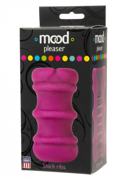 Лиловый мастурбатор MOOD PLEASER UR3 THICK RIBBED 