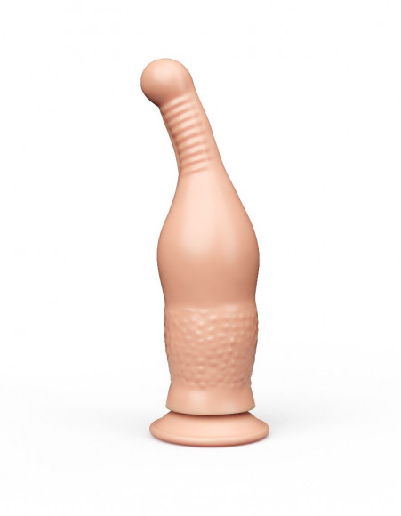 Анальный телесный стимулятор на присоске - 19,5 см.