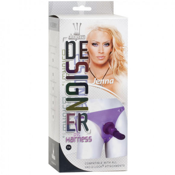 Фиолетовые трусики с насадкой Jenna 